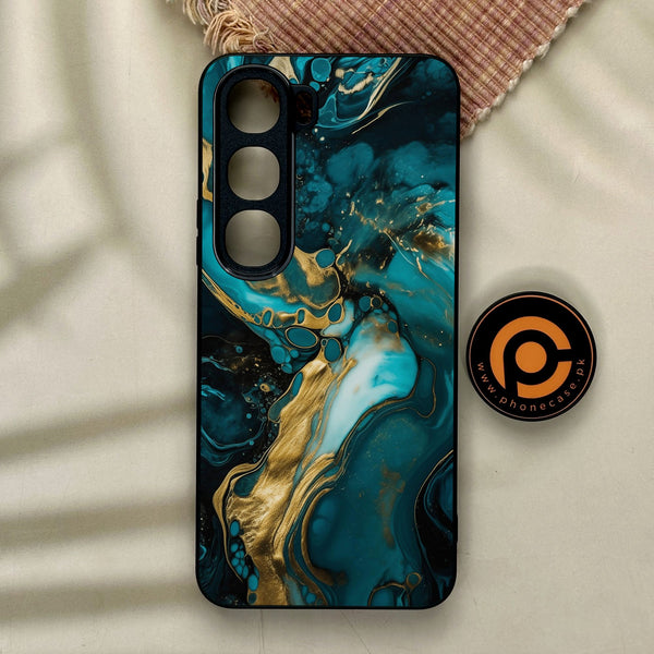 Vivo Y21d - Liquid Marble Design 3 - Premium Metal Printed Soft Bumper Shock Proof Case