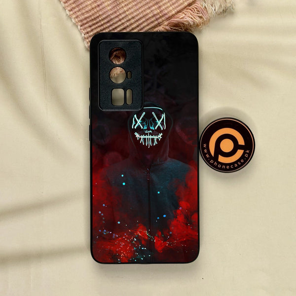 Xiaomi Redmi K60 Pro - Anonymous 2.0 Design 3 - Premium Metal Printed Soft Bumper Shock Proof Case