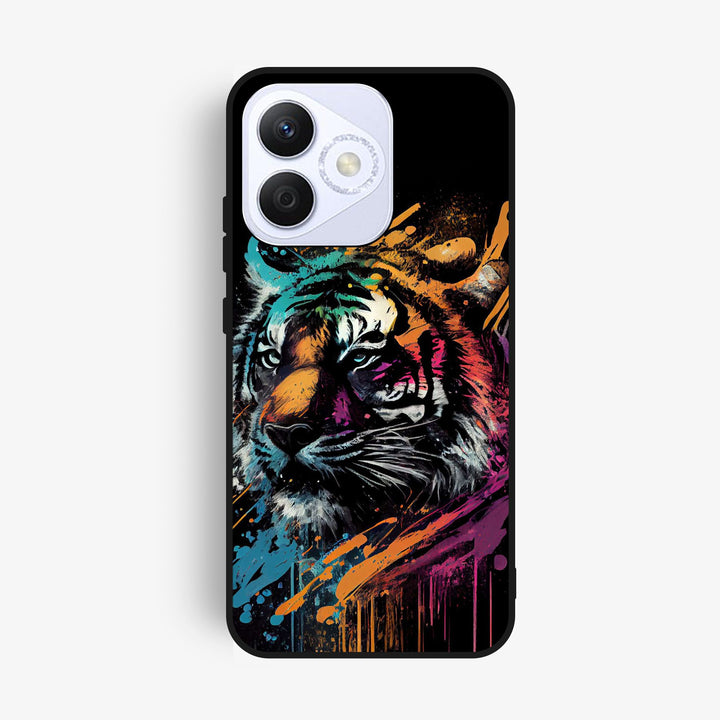 Honor X60i - Tiger 2.0 Design 9 - Premium Metal Printed Soft Bumper Shock Proof Case