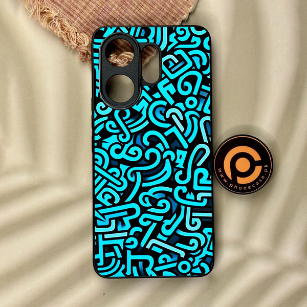 Vivo V60 - Doodle Design - Premium Metal Printed Soft Bumper Shock Proof Case