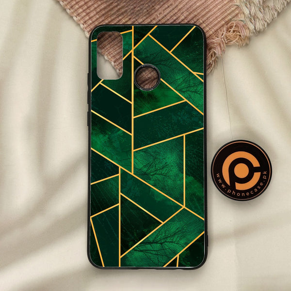 Honor 9X Lite - Geometric Design 10 - Premium Metal Printed Soft Bumper Shock Proof Case