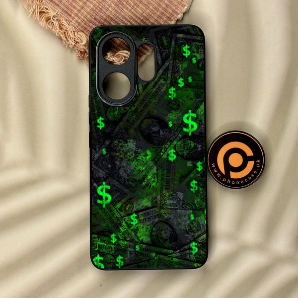 Vivo V60 - Dollar Design 5 - Premium Metal Printed Soft Bumper Shock Proof Case