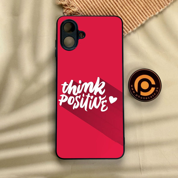 Samsung Galaxy A07 - Think Positive Design - Premium Metal Printed Soft Bumper Shock Proof Case