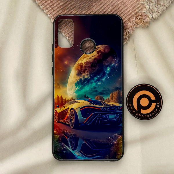 Honor 9X Lite - Racing Design 5 - Premium Metal Printed Soft Bumper Shock Proof Case