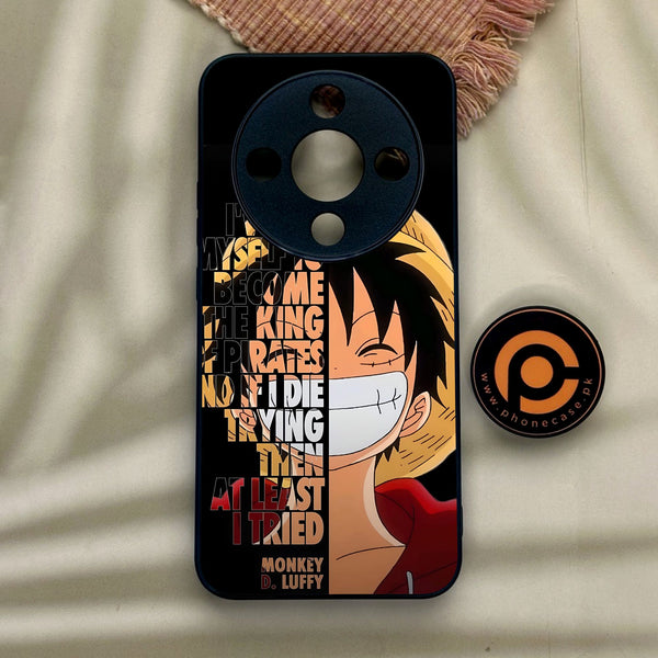 Honor x9d - Anime - Premium Metal Printed Soft Bumper Shock Proof Case