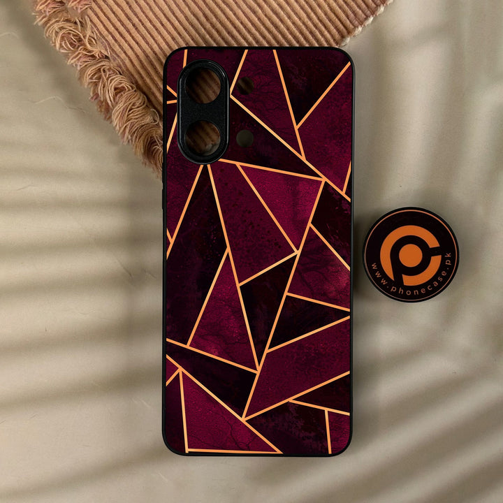 Vivo Y05 - Geometric Design 7 - Premium Metal Printed Soft Bumper Shock Proof Case