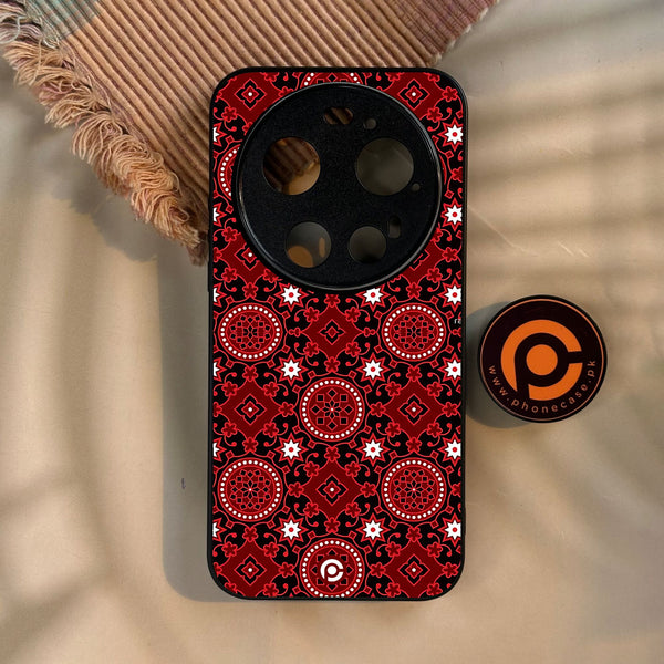 Xiaomi 17 Ultra - Ajrak Design 6 - Premium Metal Printed Soft Bumper Shock Proof Case