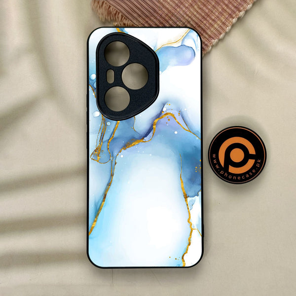 Honor 400 Pro - Blue 2.0 Design 6 - Premium Metal Printed Soft Bumper Shock Proof Case