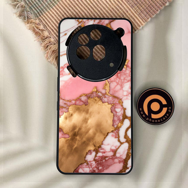 Nothing Phone 3a Pro - Pink Marble 2.0 Design 7 - Premium Metal Printed Soft Bumper Shock Proof Case