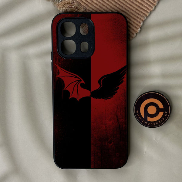 Oppo A6 4G - Angel 2.0 Design 6 - Premium Metal Printed Soft Bumper Shock Proof Case