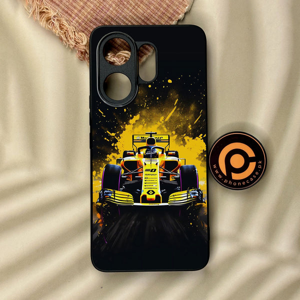 Vivo V60 - Formula 1 Design 5 - Premium Metal Printed Soft Bumper Shock Proof Case