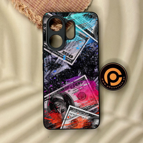 Vivo V60 - Dollar Design 4 - Premium Metal Printed Soft Bumper Shock Proof Case