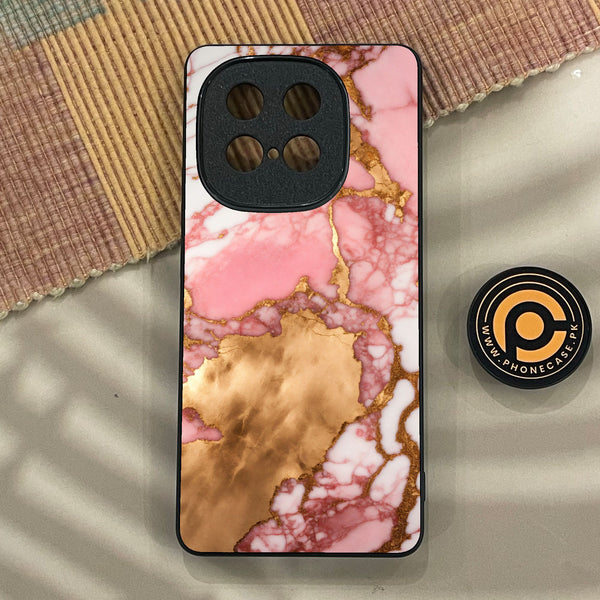 iQOO Z10 Turbo Pro - Pink Marble 2.0 Design 7 - Premium Metal Printed Soft Bumper Shock Proof Case