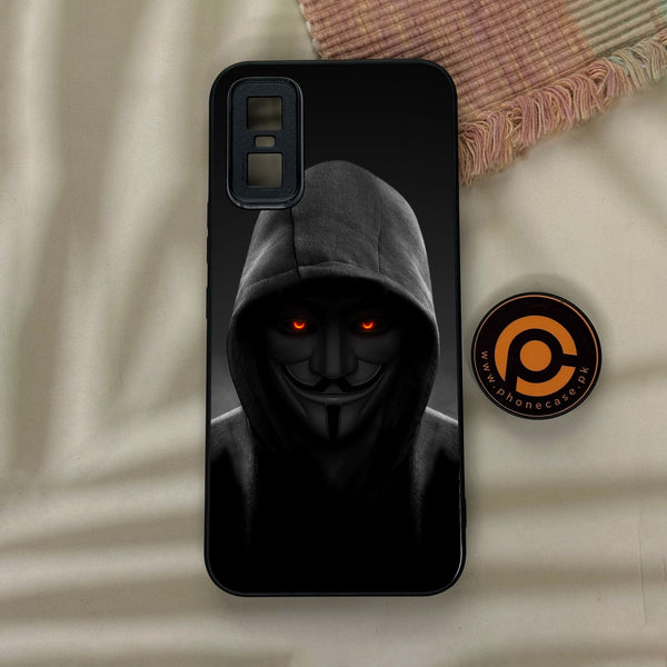 Infinix GT 30 Pro - Anonymous 2.0 Design 4 - Premium Metal Printed Soft Bumper Shock Proof Case