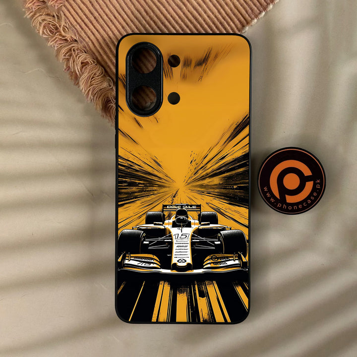 Vivo Y11d - Formula 1 Design 4 - Premium Metal Printed Soft Bumper Shock Proof Case