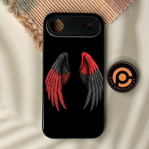 iPhone Air - Angel Wings Design 7 - Premium Metal Printed Soft Bumper Shock Proof Case