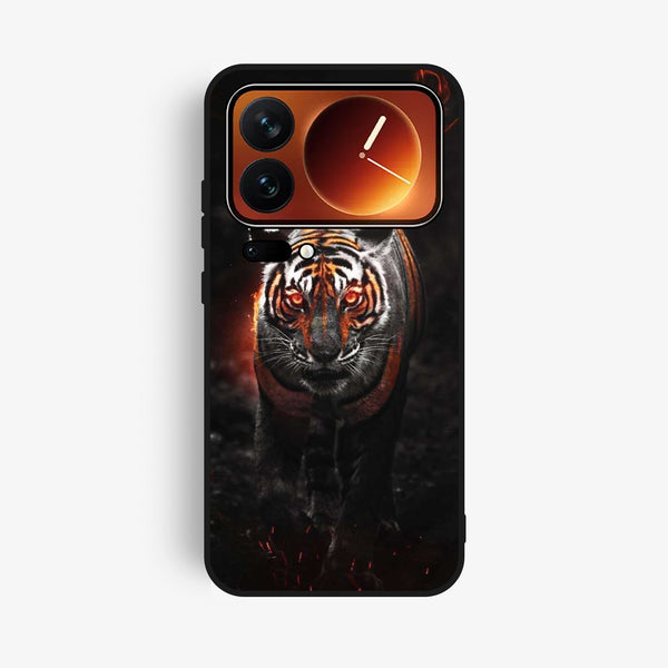 Xiaomi 17 Pro Max - Tiger Design 6 - Premium Metal Printed Soft Bumper Shock Proof Case