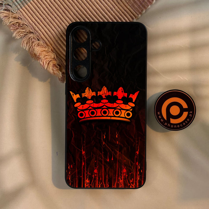 Galaxy S25 Plus - King Design 4 - Premium Metal Printed Soft Bumper Shock Proof Case