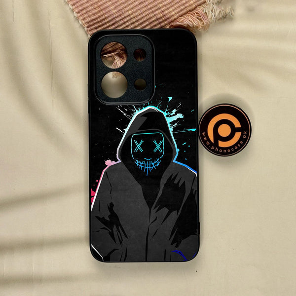 Xiaomi Redmi 15C - Anonymous 2.0 Design 8 - Premium Metal Printed Soft Bumper Shock Proof Case