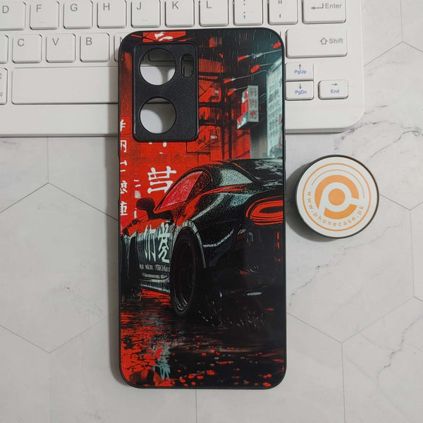 Oppo A57 2022 / A77S /OnePlus N20 SE- Marshmello Face - Premium Printed Glass soft Bumper Shock Proof Case  CS-24011