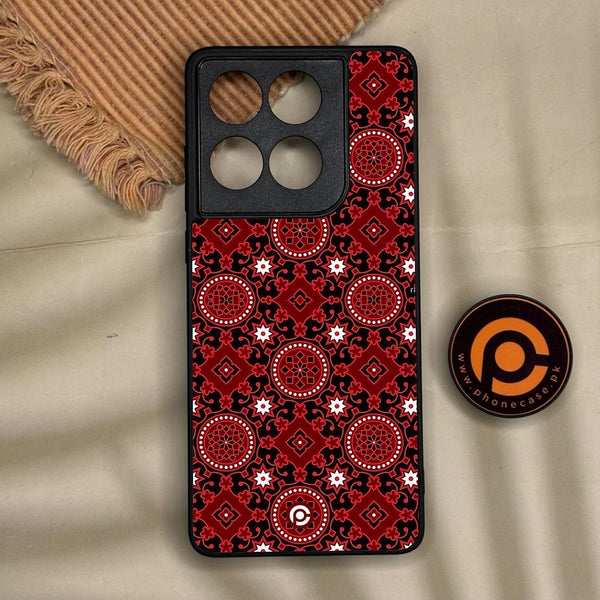 Motorola Edge 60 Fusion - Ajrak Design 6 - Premium Metal Printed Soft Bumper Shock Proof Case