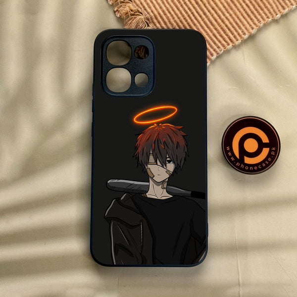 Oppo A6 Pro - Anime Series Design 6 - Premium Metal Printed Soft Bumper Shock Proof Case