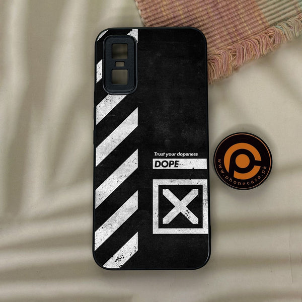 Infinix GT 30 Pro - Trust Your Dopeness - Premium Metal Printed Soft Bumper Shock Proof Case