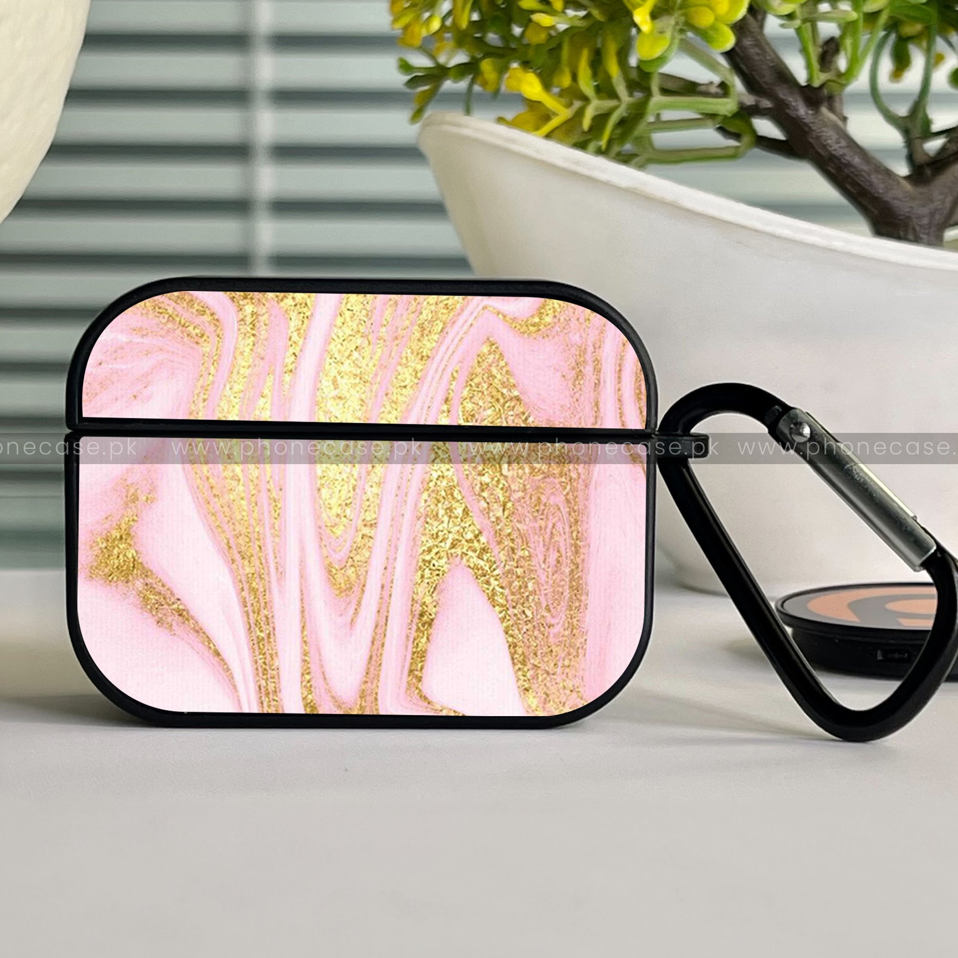 AirPods Pro Case - Pink Marble Series - Front Back Premium Print