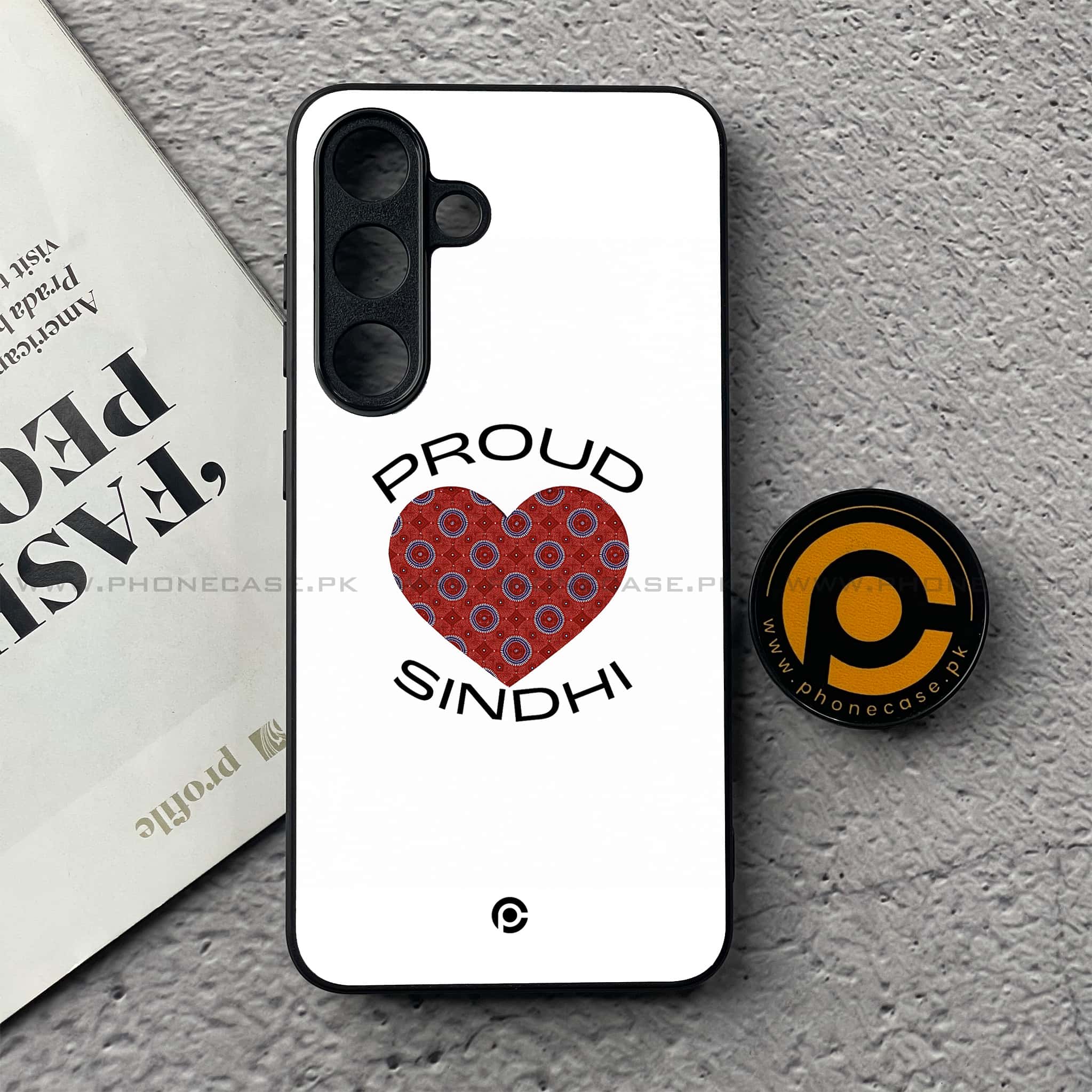 Ajrak Design Premium Metal Phone Case All Models
