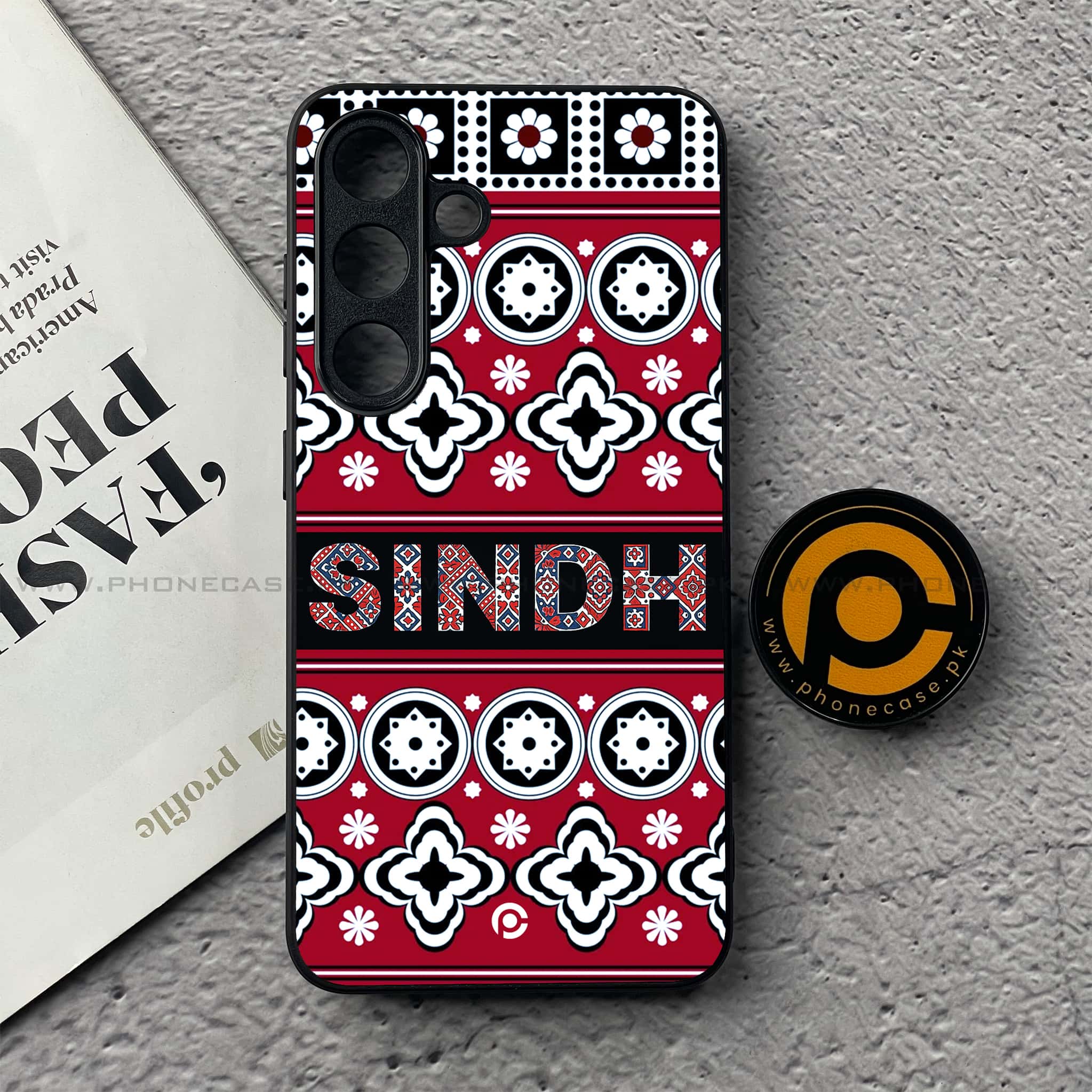 Ajrak Design Premium Metal Phone Case All Models