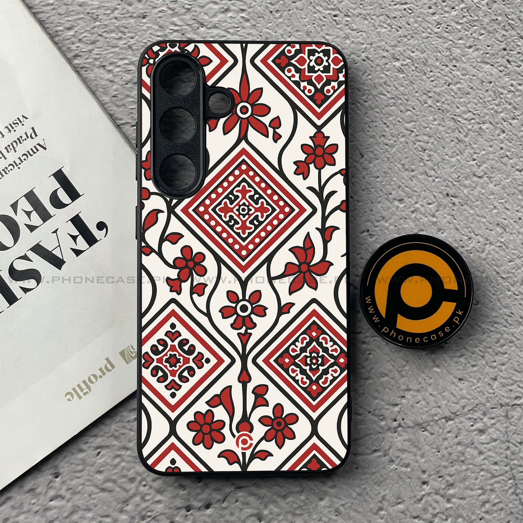 Ajrak Design Premium Metal Phone Case All Models