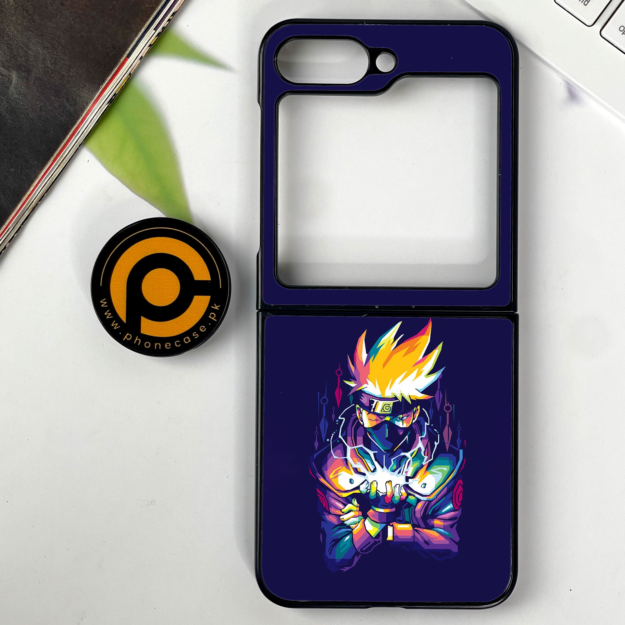 Galaxy Z Flip 6 - Anime 2.0 Series - Premium Printed Glass soft Bumper shock Proof Case