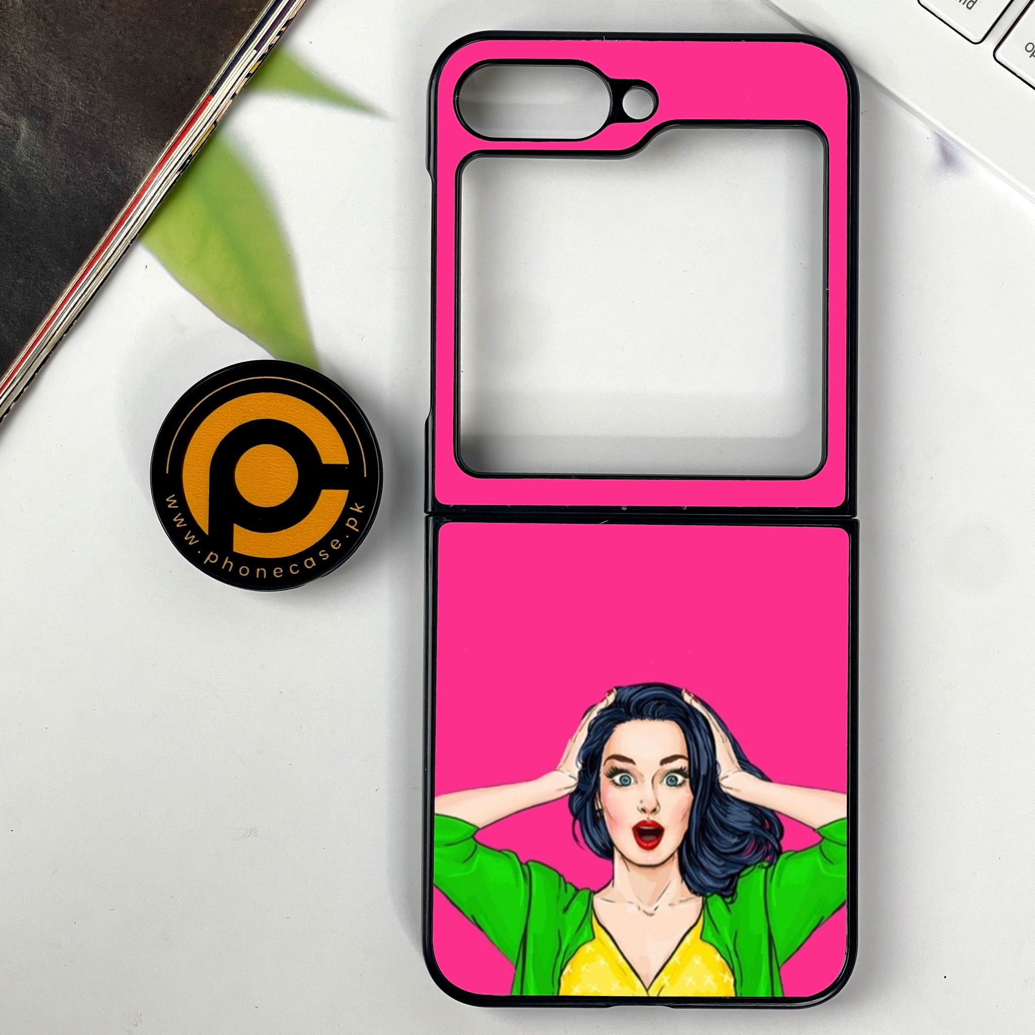 Galaxy Z Flip 7 - Anime Girls Series - Premium Metal Printed soft Bumper shock Proof Case