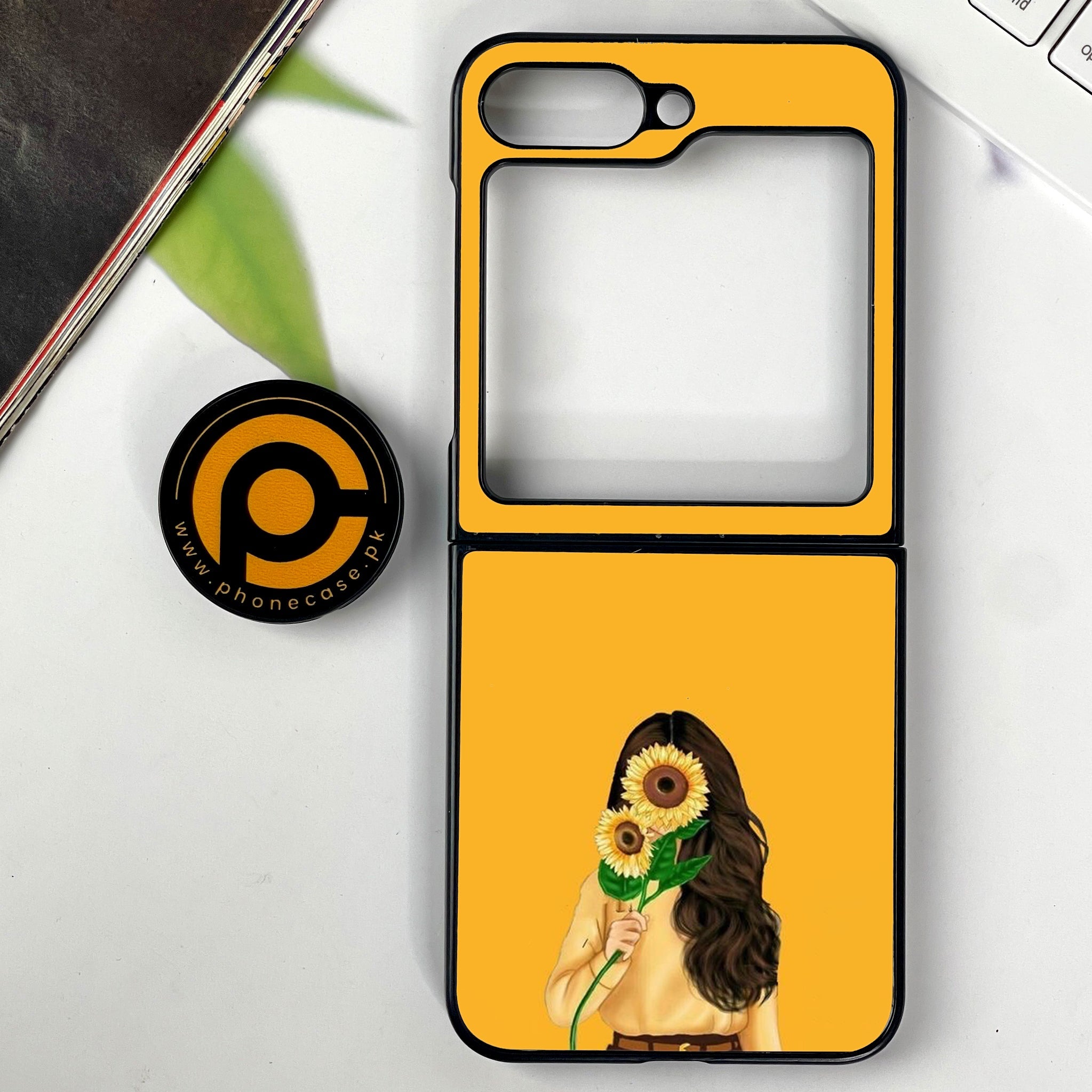 Galaxy Z Flip 7 - Anime Girls Series - Premium Metal Printed soft Bumper shock Proof Case