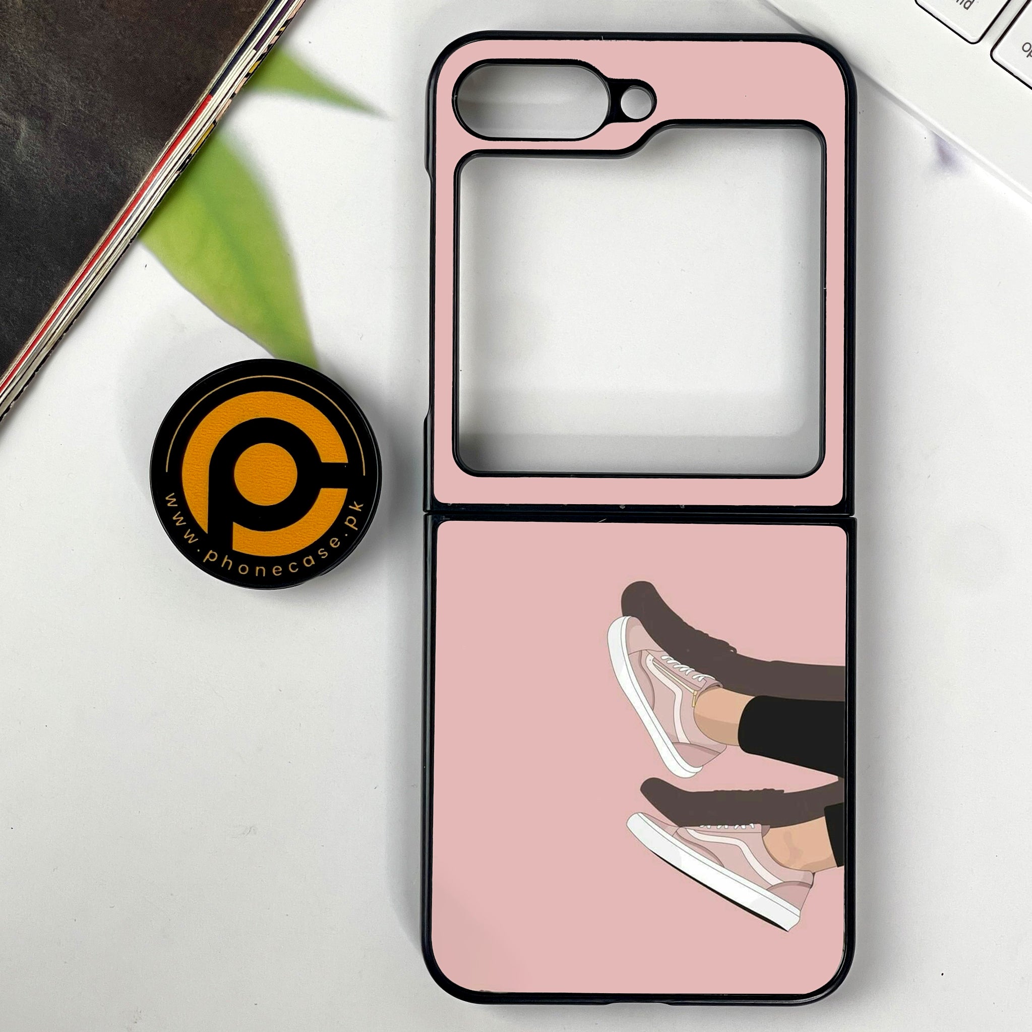 Galaxy Z Flip 7 - Anime Girls Series - Premium Metal Printed soft Bumper shock Proof Case