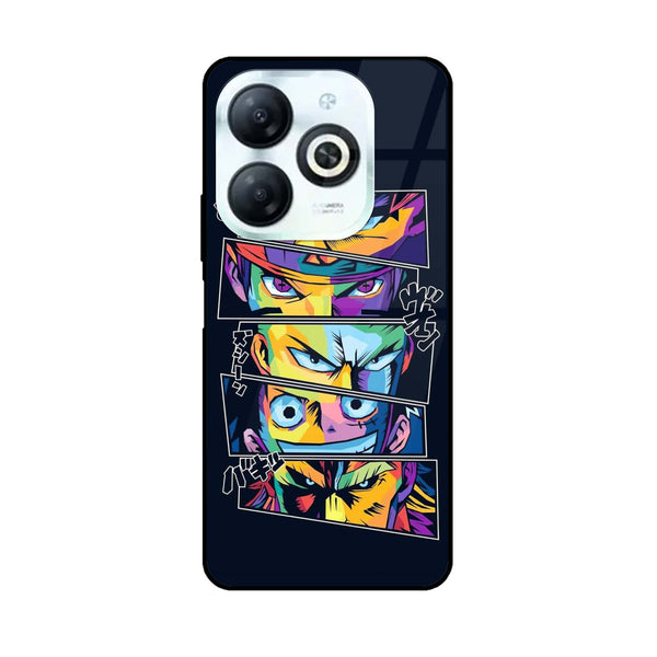 Tecno Spark GO 2024/ Smart 8/ Spark 20/ 20c/ Pop 8/ Hot 40i - Anime 2.0 Design 8 - Premium Printed Glass soft Bumper shock Proof Case CS-21097