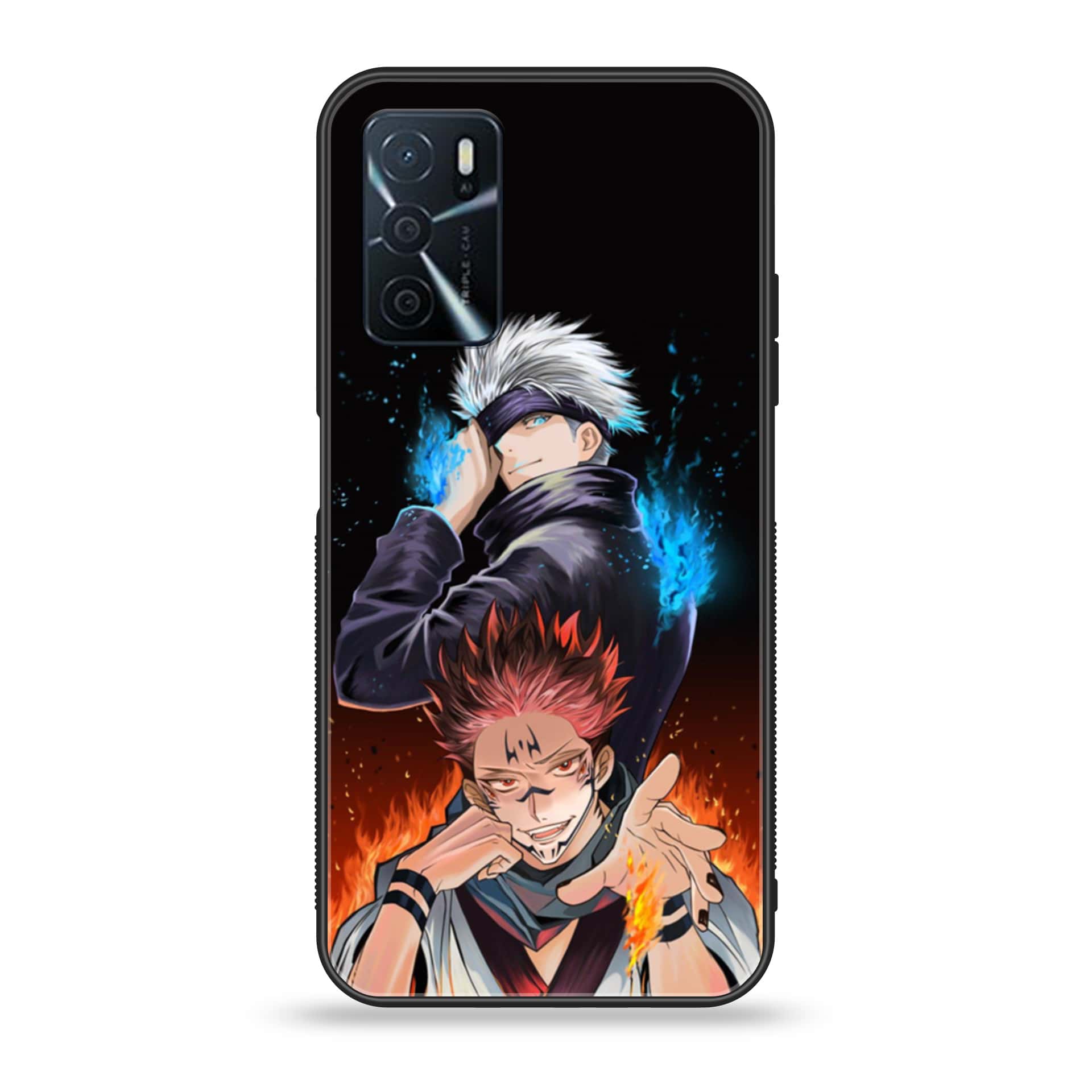 OPPO A16 - Anime 2.0 Series - Premium Printed Glass soft Bumper shock Proof Case
