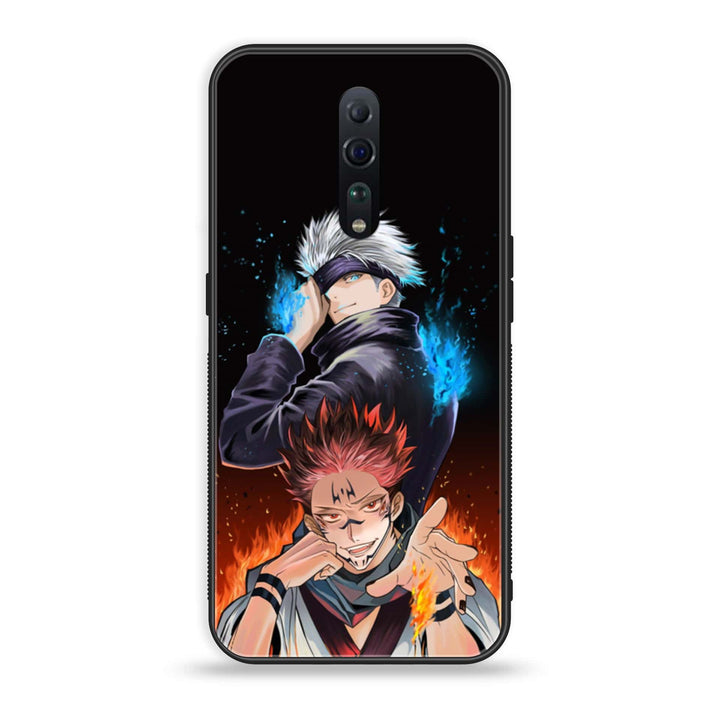 Oppo Reno Z - Anime 2.0 Design 10- Premium Printed Glass soft Bumper shock Proof Case CS-38440