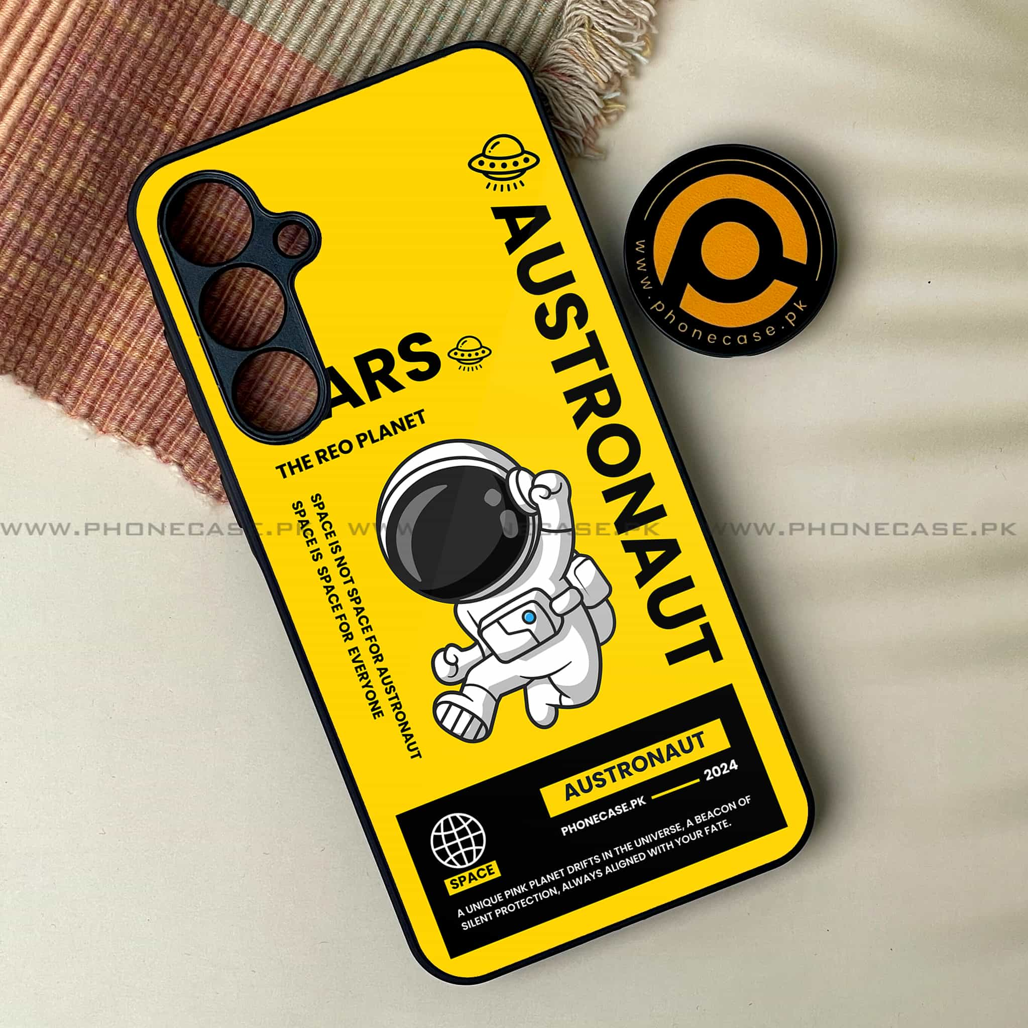 Astronaut Series - Premium Printed Metal soft Bumper shock Proof Case All Models