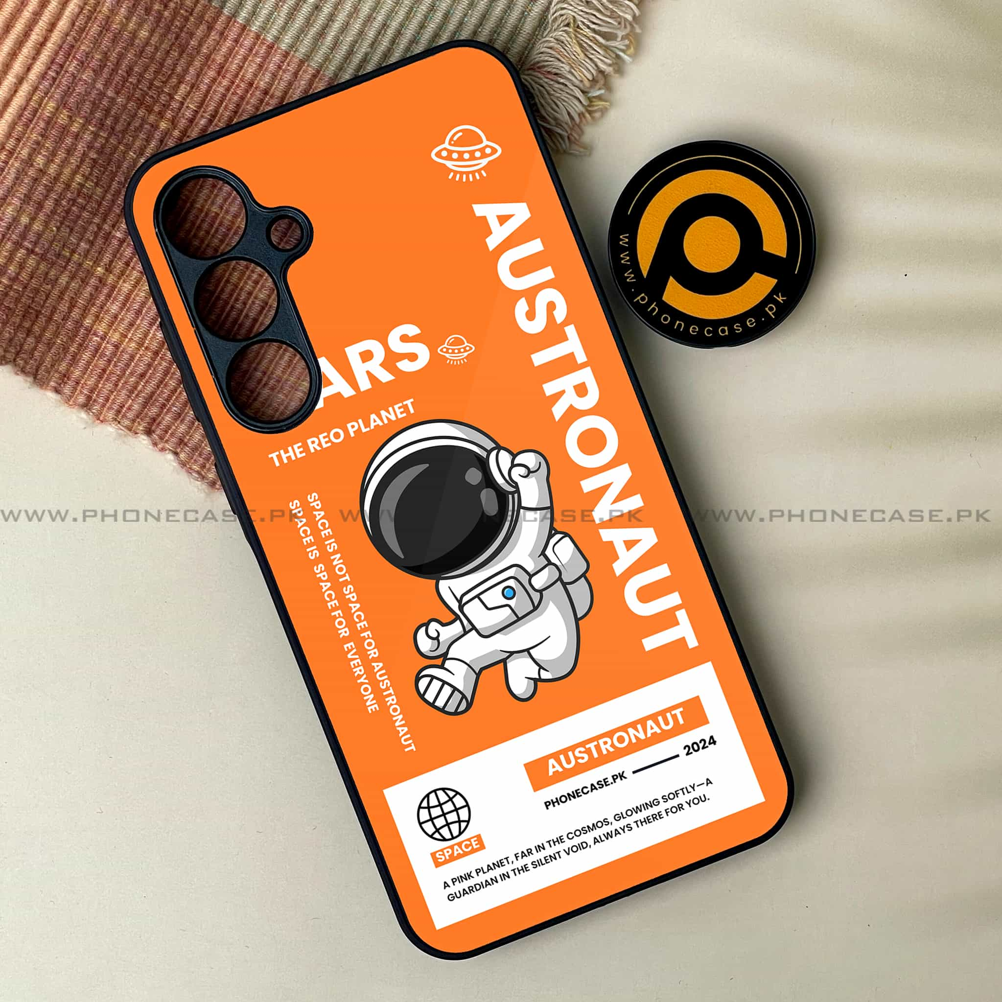 Astronaut Series - Premium Printed Metal soft Bumper shock Proof Case All Models