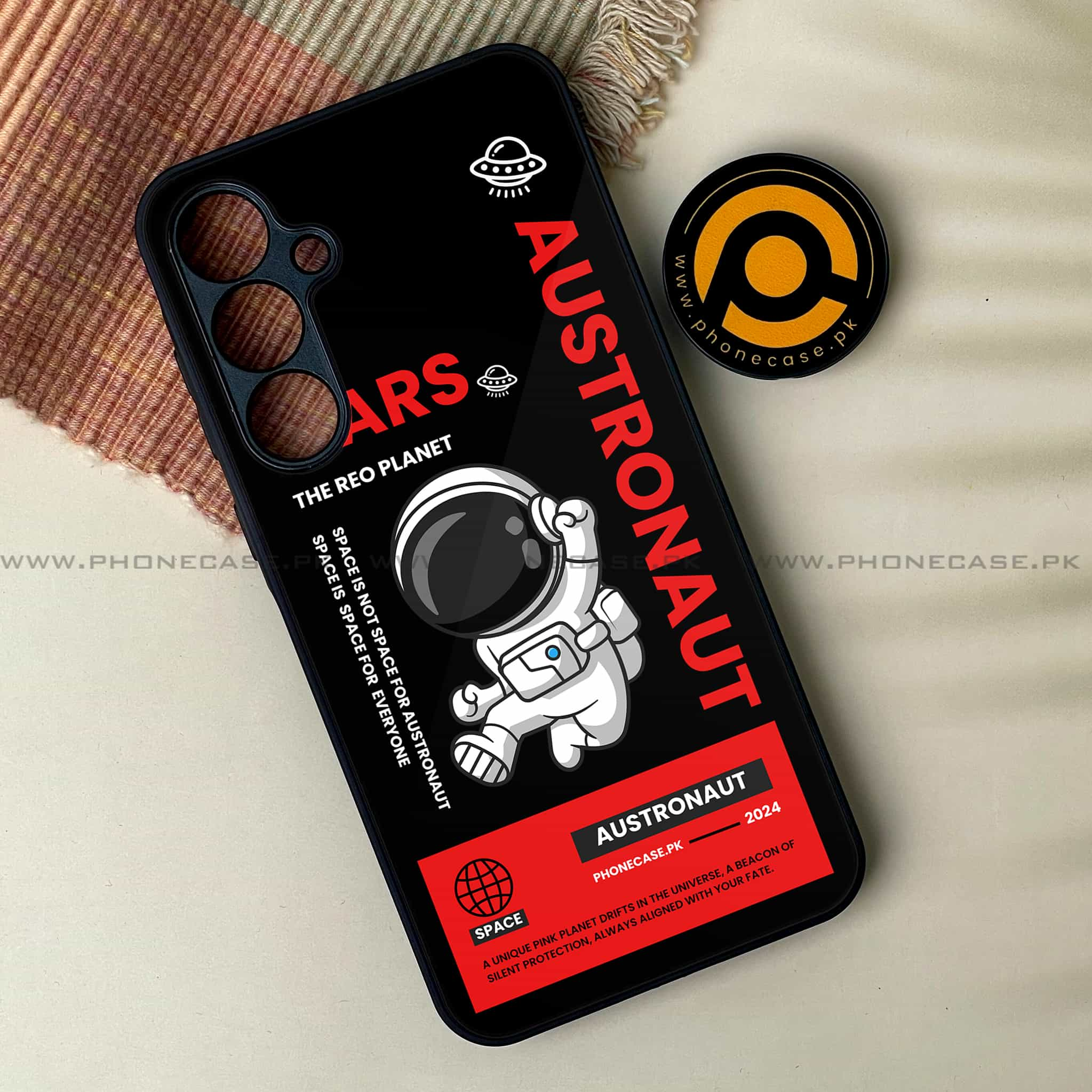 Astronaut Series - Premium Printed Metal soft Bumper shock Proof Case All Models