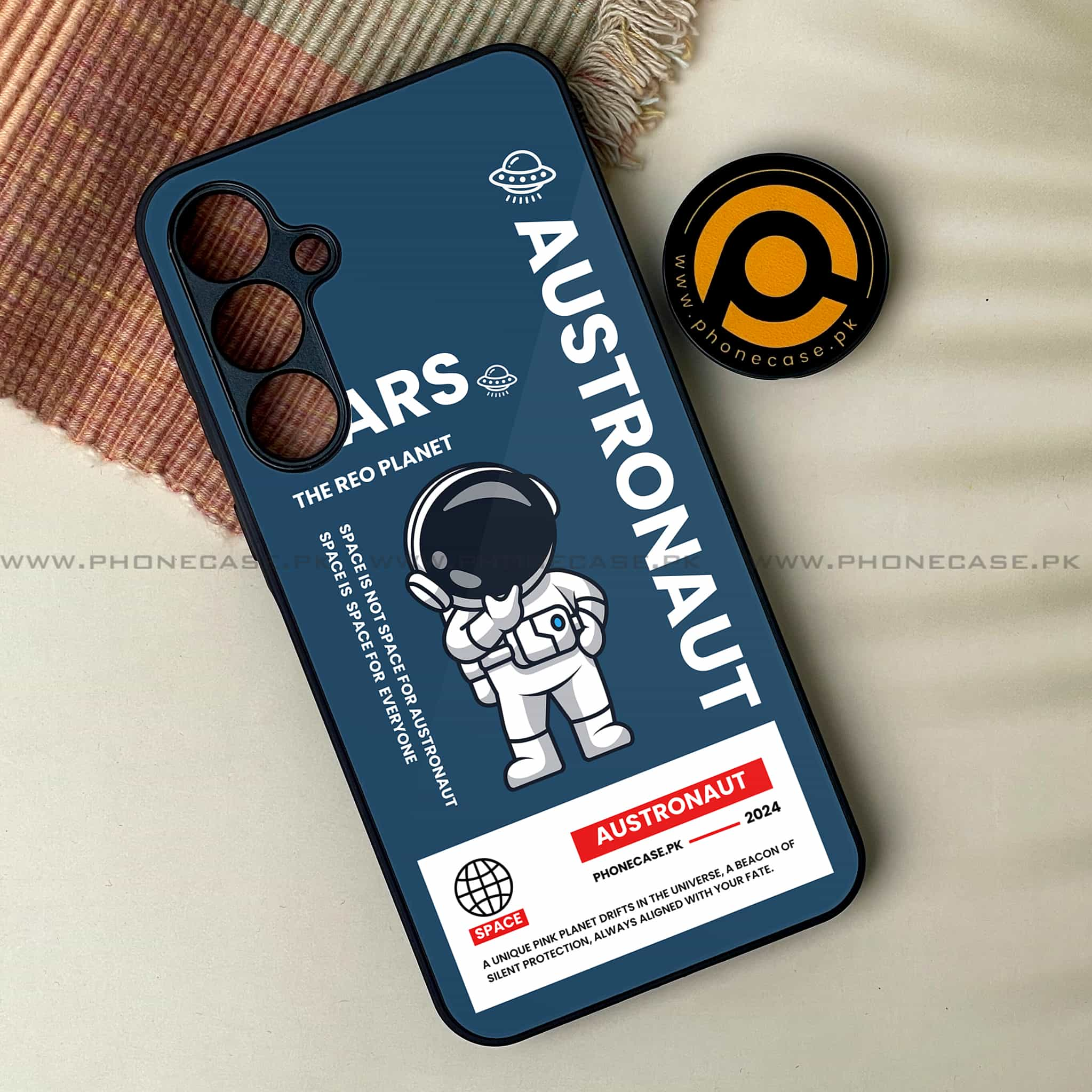 Astronaut Series - Premium Printed Metal soft Bumper shock Proof Case All Models