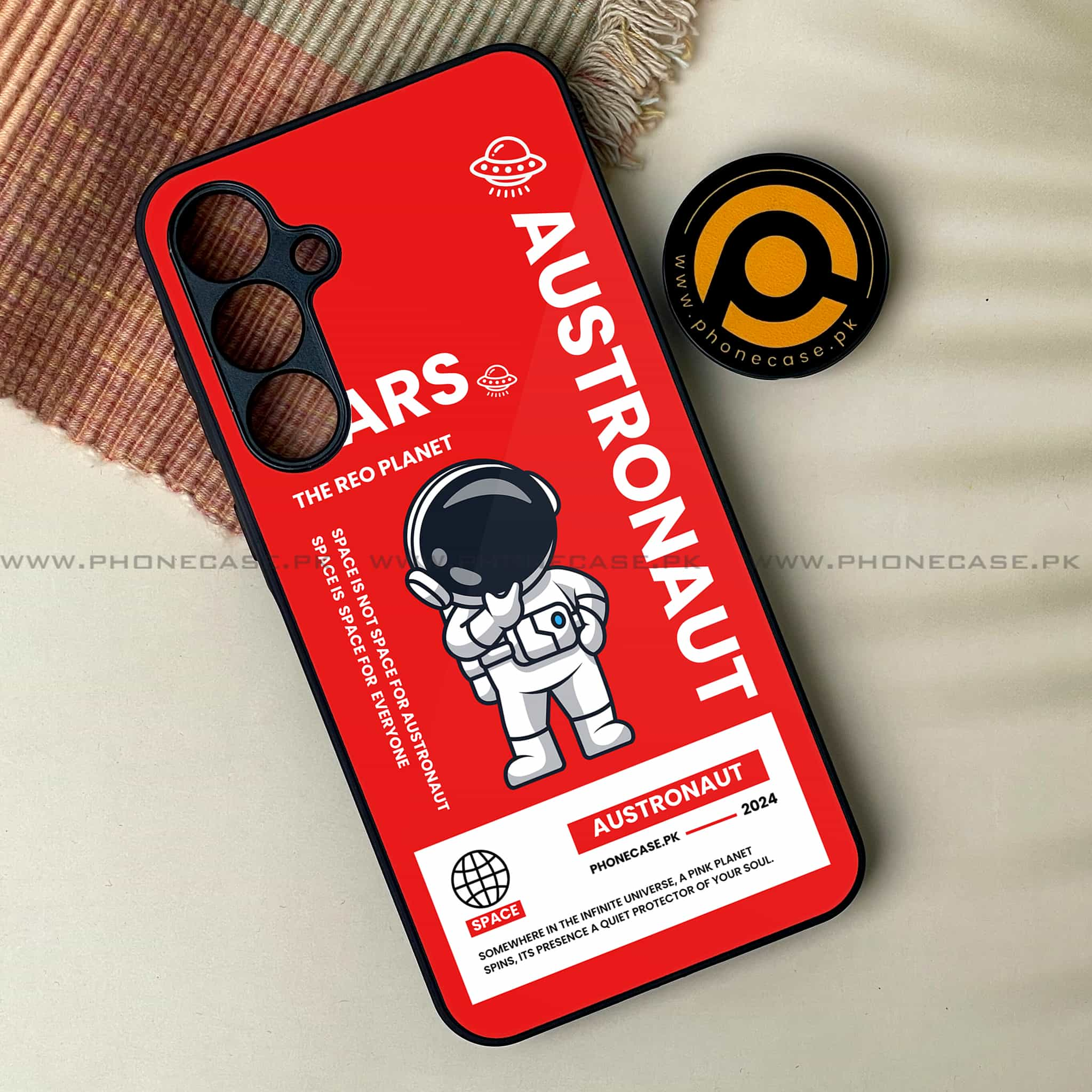 Astronaut Series - Premium Printed Metal soft Bumper shock Proof Case All Models