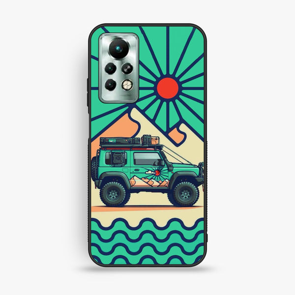 Infinix Note 11 Pro - Suzuki Jimny Design - Premium Metal Printed Soft Bumper Shock Proof Case