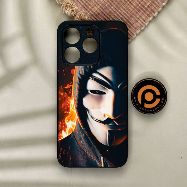 Realme 15T - Anonymous 2.0 Design 6 - Premium Metal Printed Soft Bumper Shock Proof Case