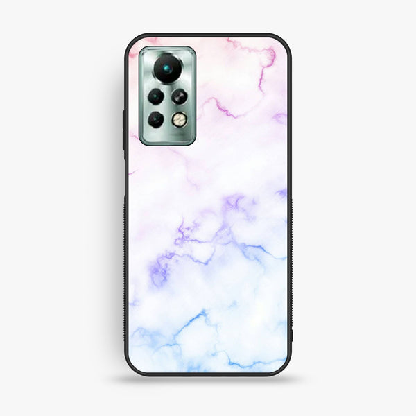 Infinix Note 11 Pro - White Design 2 - Premium Metal Printed Soft Bumper Shock Proof Case