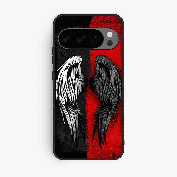 Google Pixel 10 Pro XL - Angel 2.0 Design 10 - Premium Metal Printed Soft Bumper Shock Proof Case