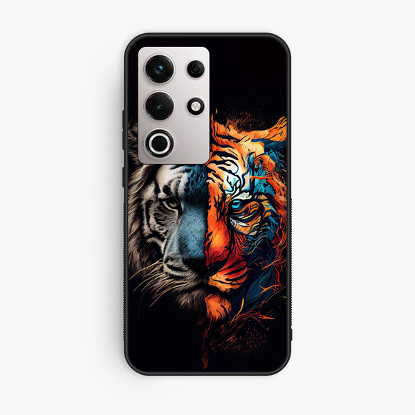 Itel S25 Ultra - Tiger 2.0 Design 1 - Premium Metal Printed Soft Bumper Shock Proof Case