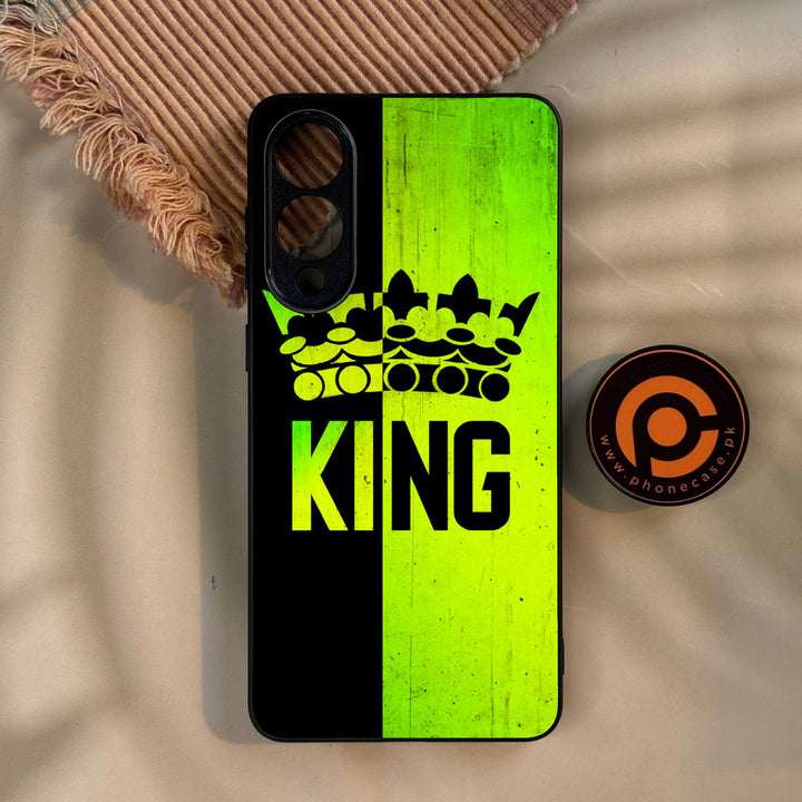 Galaxy S25 Edge - King Design 3 - Premium Metal Printed Soft Bumper Shock Proof Case