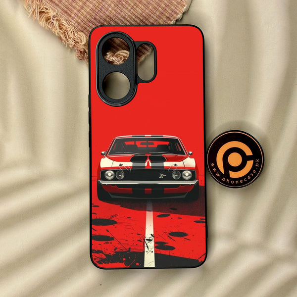 Vivo V60 - Classic Racer Vibes - Premium Metal Printed Soft Bumper Shock Proof Case
